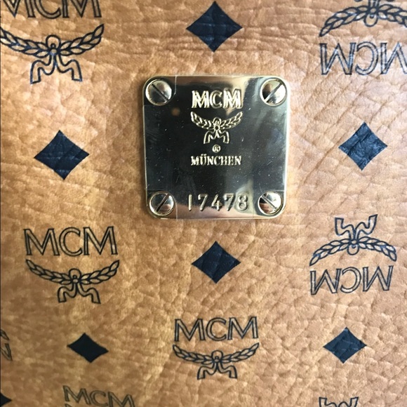 MCM XL Backpack with studs all around. - Picture 5 of 6